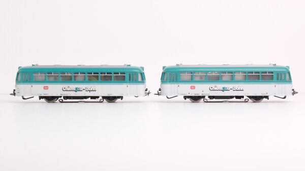 Märklin H0 Schienenbus BR 798 mit Beiwagen BR 998 "Chiemgau-Bahn" DB DB Wechselstrom