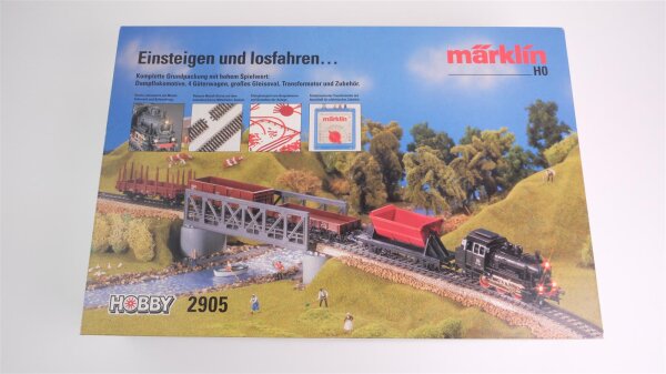 Märklin H0 2905 Startpackung "Einsteigen und losfahren..." Güterzug DB Wechselstrom (unvollständig)