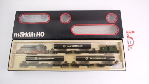 Märklin H0 2854 Zugpackung Mannesmann Röhrenzug der DB Wechselstrom (vermutlich verharzt)