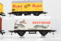 Fleischmann H0 Konvolut ged. Güterwagen/ Kühlwagen DB/NS