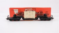 Märklin H0 4618 Tiefladewagen mit Übersee-Kiste  SST 53  St 52 der DB