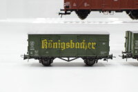 Märklin/Roco H0 Konvolut ged. Güterwagen/ Weinfasswagen/ Kesselwagen DB/u.a. (in EVP)