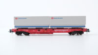 Roco H0 46562 Taschenwagen mit Container (Kombiwaggon, DB Güterkraftverkehr) DB