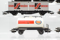 Märklin H0 Konvolut Containertragwagen/ Schwertransport-Tiefladewagen/ Kesselwagen/ Niederbordwagen DB