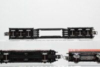 Märklin H0 Konvolut Containertragwagen/ Schwertransport-Tiefladewagen/ Kesselwagen/ Niederbordwagen DB