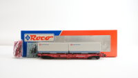 Roco H0 46562 Taschenwagen mit Container (Kombiwaggon, DB Güterkraftverkehr) DB