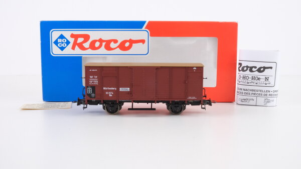 Roco H0 47050 Gedeckter Güterwagen (Württemberg, 33 874) Länderbahn