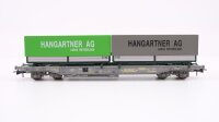 Roco H0 46369 Taschenwagen mit Container (Hangartner AG) SBB-CFF