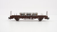 Roco H0 47785 Rungenwagen (mit Betonrörhren) ÖBB