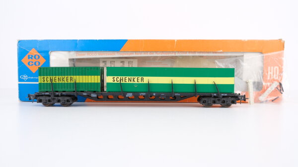 Roco H0 4362 Schwerlastwagen mit Container (Schenker) DB