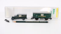 Trix H0 23987 Gedeckter Güterwagen & LKW (A.W.Faber, Museumswagen 2001, 519 005) DR