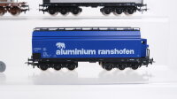 Kleinbahn H0 Konvolut 363/364/360 Containertragwagen/ Hochbordwagen/ Großraumgüterwagen ÖBB
