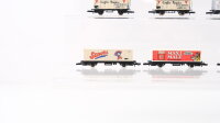 Märklin Z Konvolut ged. Güterwagen/ Kühlwagen/ Containertragwagen DB