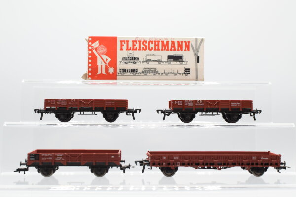Fleischmann H0 Konvolut Niederbordwagen/ Packwagen DB (in EVP)