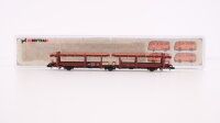 Hobbytrain N H23923 Autotransportwagen, Ladung: 4 VW T2...