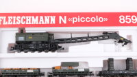 Fleischmann N 8599 Wagenset Kranzug DB