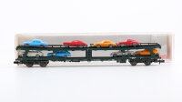 Fleischmann N 8285 Doppelstockw. Autotransport mit 8 PKW...