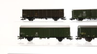 Märklin H0 Konvolut Gedeckte Güterwagen, Niederbordwagen mit Containern, Deutsche Bundespost