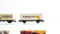 Märklin H0 Konvolut Containertragwagen (Schwäbisch Hall, märklin, Modellbahnschau Pfarrkirchen, Ruhpoldinger Modellbahnschau)