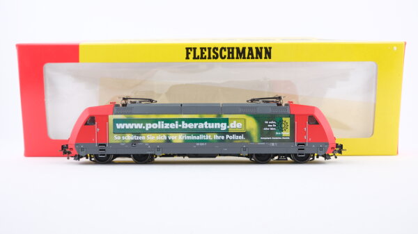 Fleischmann H0 99 1355K E-Lok "Polizei-Beratung" BR 101 029-7 DB AG Wechselstrom Digital