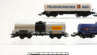 Märklin/u.a. H0 Konvolut Kesselwagen (Feldschlösschen Bier, Shell) SBB-CFF-FFS