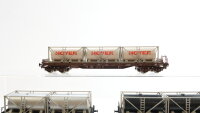Klein Modellbahn H0 Konvolut Containertragewagen mit Ladung (Tankcontainer) ÖBB