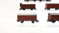 Märklin H0 Konvolut Gedeckte Güterwagen, Gedeckte Güterwagen mit Bremserhaus DB