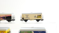 Märklin H0 Konvolut Kühlwagen (Postwirt Dunkel, Moguntia Pils, Lübzer, Ulrichs Bier, Schneider Weisse, Thurn und Taxis Weizenbier)