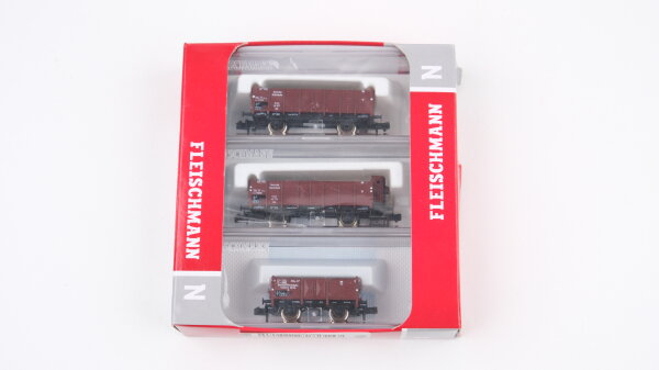 Fleischmann N 820803 offene Güterwaggon Kohlezug Set DR