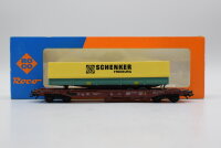 Roco H0 46356 Taschenwagen mit Sattelauflieger (Schenker) DB