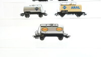 Märklin H0 Konvolut Kesselwagen (Shell, Aral, Esso) DB