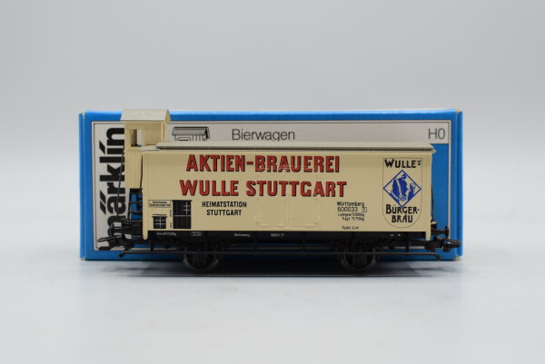 Märklin H0 4678 Bierwagen (WULLE) mit Bremserhaus Gk der K.W.St.E.
