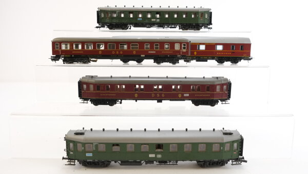 Roco/Märklin/Lima H0 Konvolut 2.Kl. Hechtwagen/ Schlafwagen/ Speisewagen 2.Kl. DSG/DB