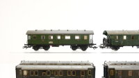 Märklin/Schicht H0 Konvolut Reisezugwagen/ Gepäckwagen 1./2./3.Kl. DRG