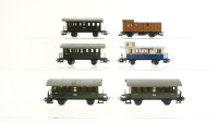 Märklin/u.a. H0 Konvolut Nebenbahnwagen/ Postwagen/ Gepäckwagen 2.Kl. Länderbahnen Württemberg/K.Sächs.Sts.E.B.