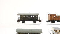 Märklin/u.a. H0 Konvolut Nebenbahnwagen/ Postwagen/ Gepäckwagen 2.Kl. Länderbahnen Württemberg/K.Sächs.Sts.E.B.