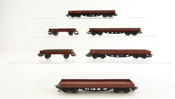 Märklin H0 Konvolut Niederbordwagen (2-achsig, 4-achsig) DB