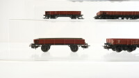 Märklin H0 Konvolut Niederbordwagen (2-achsig, 4-achsig) DB