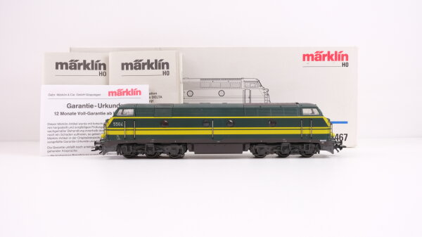 Märklin H0 3467 Diesellokomotive Serie 5504 der SNCB Wechselstrom Delta Digital