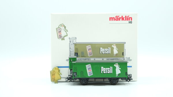 Märklin H0 94018 Kühlwagen mit Bremserhaus (Persil)  G 10 der DRG