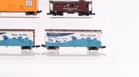 Bachmann/u.a. N Konvolut amerikanische Güterzugbegleitwagen/ ged. Güterwagen/ Kühlwagen PC/UP/u.a.