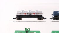 Bachmann/Atlas/u.a. N Konvolut amerikanische Kesselwagen/ Schotterwagen HOKX/SVX/GATX/CGTX/u.a.