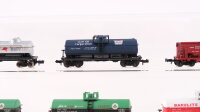 Bachmann/Atlas/u.a. N Konvolut amerikanische Kesselwagen/ Schotterwagen HOKX/SVX/GATX/CGTX/u.a.