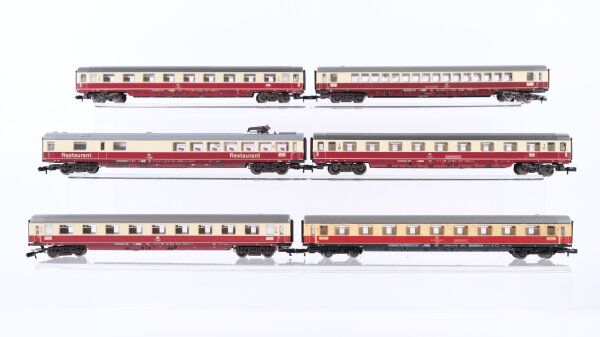 Fleischmann N Konvolut TEE Großraumwagen/ Abteilwagen/ Speisewagen 1.Kl. DB