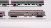 Bachmann/u.a. N Konvolut amerikanische Reisezugwagen/ Steuerwagen/ Doppelstockwagen Amtrak/ Santa Fe