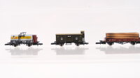 Märklin Z Konvolut Kesselwagen/ ged. Güterwagen/ Niederbordwagen Länderbahnen KPEV/Württemberg/u.a.