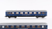 Liliput H0 Konvolut Abteilwagen blau 1.Kl., 1./2.Kl. DB