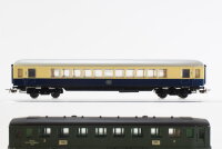 Hornby H0 Konvolut Personenwagen Beige/blau 1.Kl. DB,...