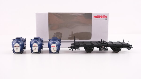 Märklin H0 48508 Behälter-Tragwagen märklin (Containerwagen)  Bt 10 der DB