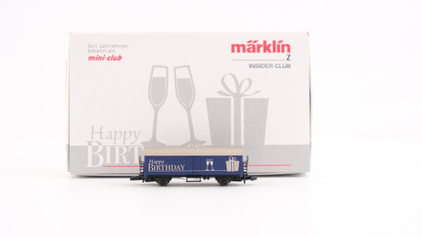 Märklin Z 86002 Güterwagen (Happy Birthday blau) Ichqs-u 377